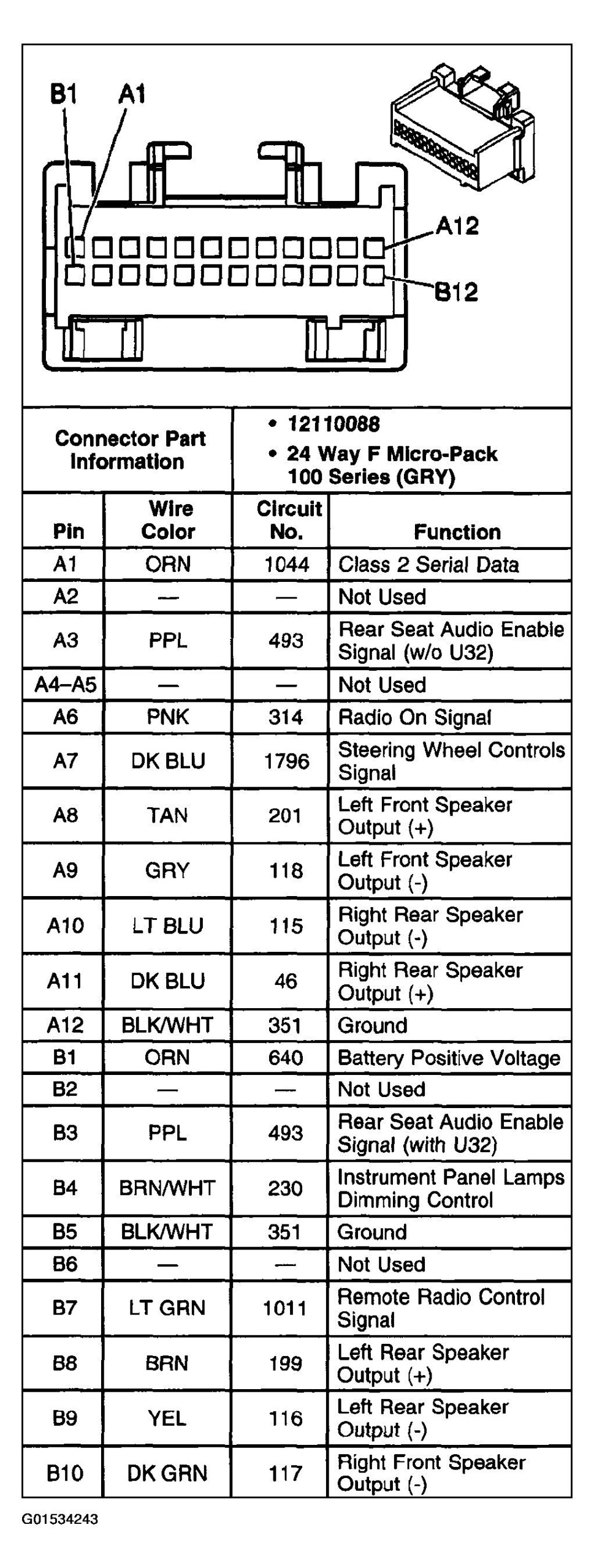 05 Trailblazer Radio Wire Diagrams In 2021 Chevy Trailblazer Radio 