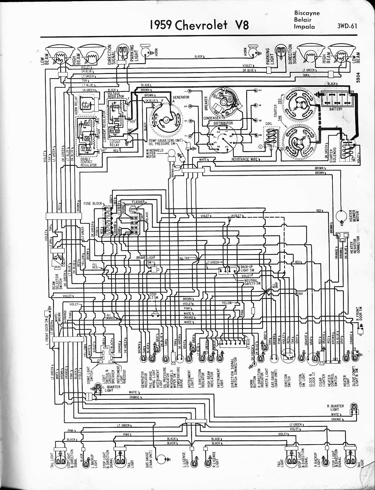 1959 Chevrolet Pickup Wiring Diagram Wiring Diagram