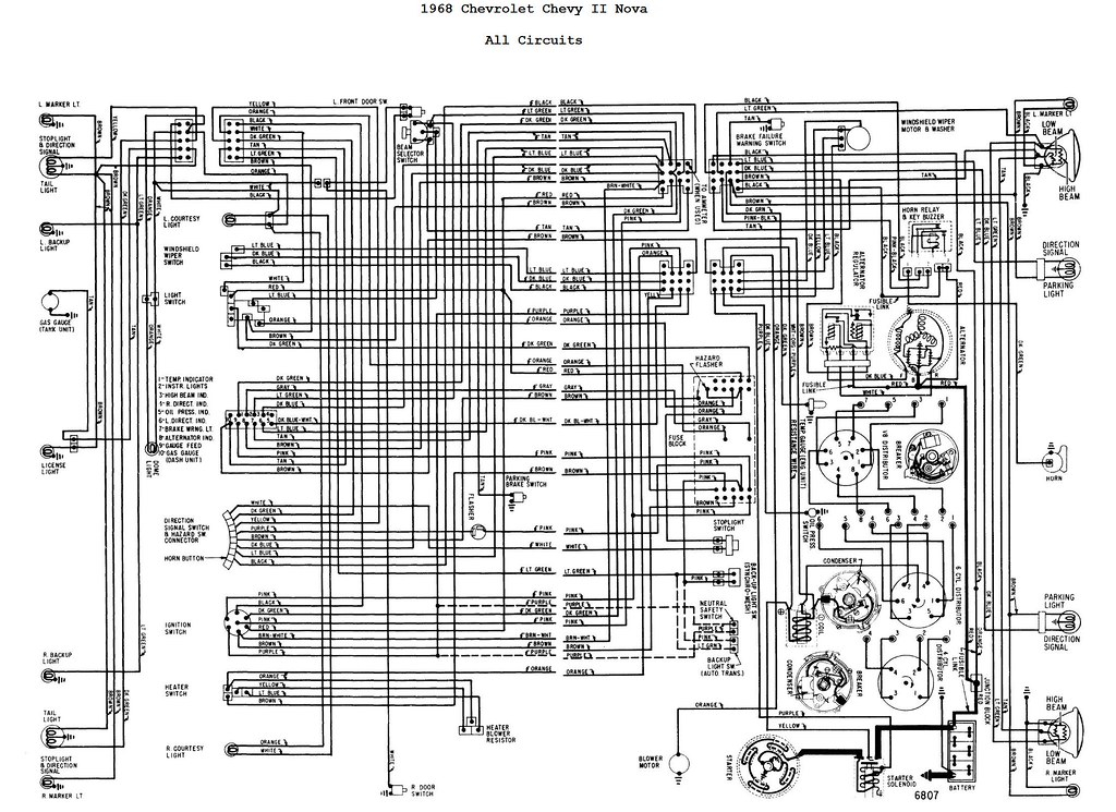 1968 Chevrolet Chevy II Nova Wiring Diagrams Flickr