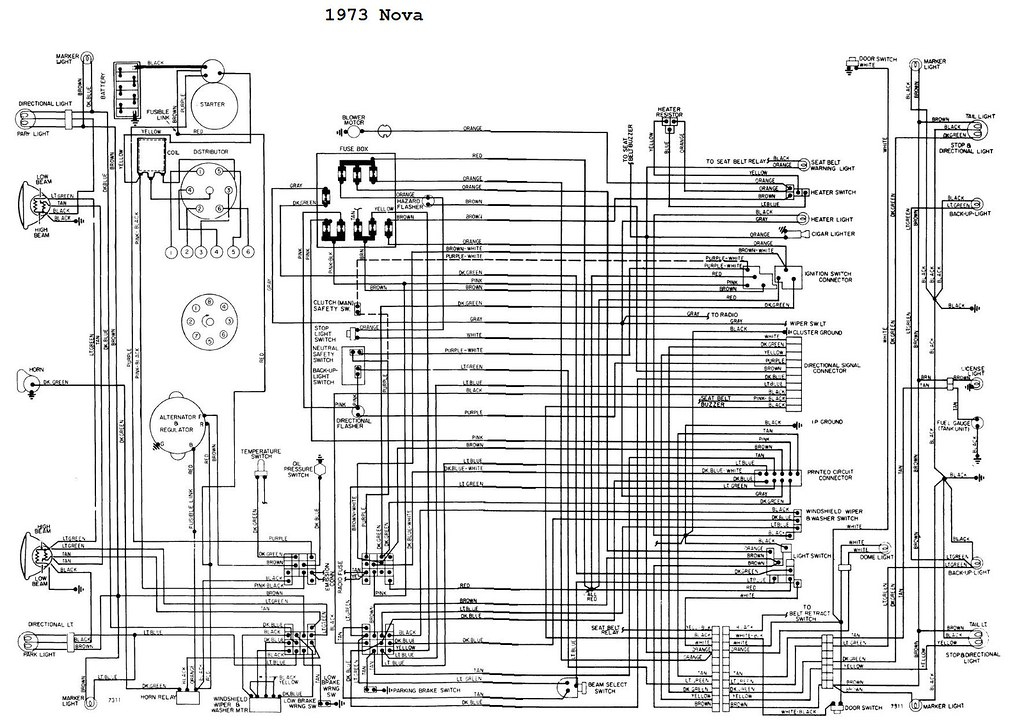 1973 Chevrolet Nova Wiring Diagrams Flickr