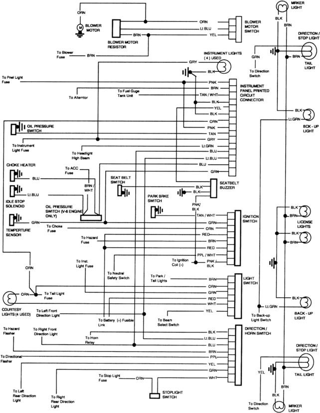 1974 Chevy Truck Fuse Box Diagram Fuse Box And Wiring Diagram