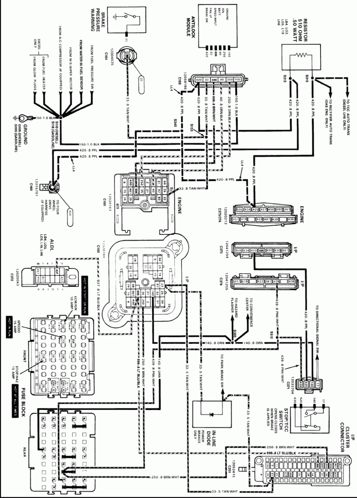1989 Silverado Wiring Diagram Diagram 1989 Chevy 1500 Wiring Diagram 