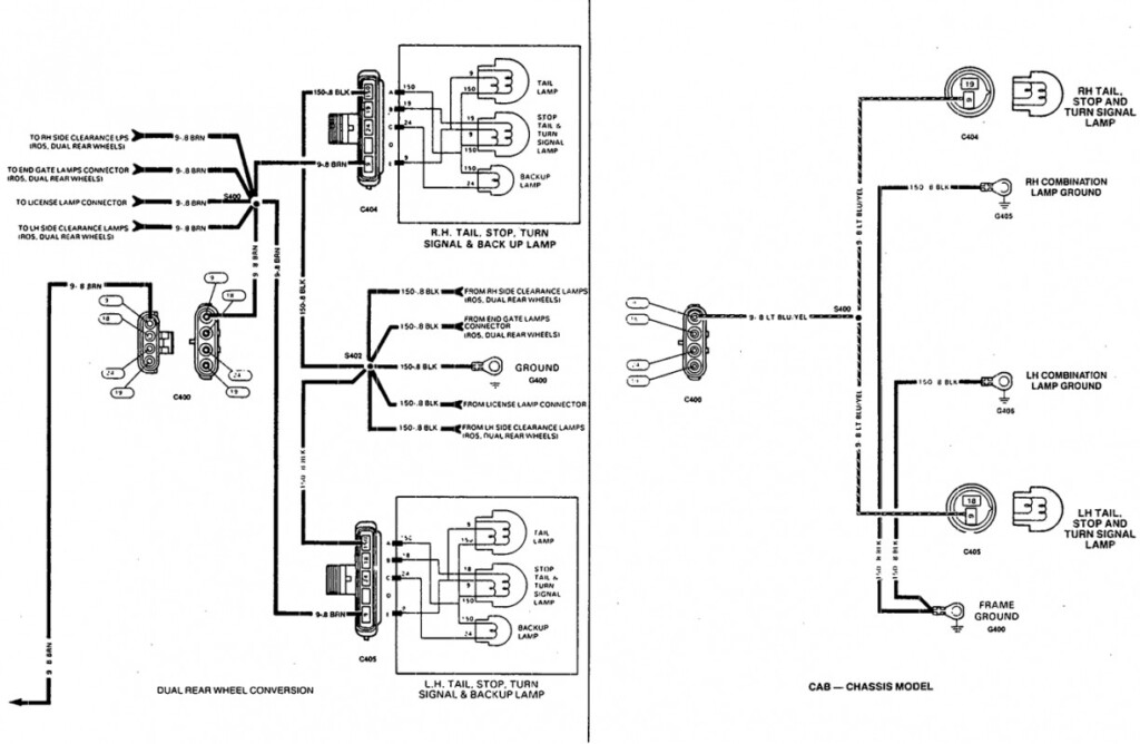 1990 Chevy Tail Light Wiring Wiring Diagram Schema