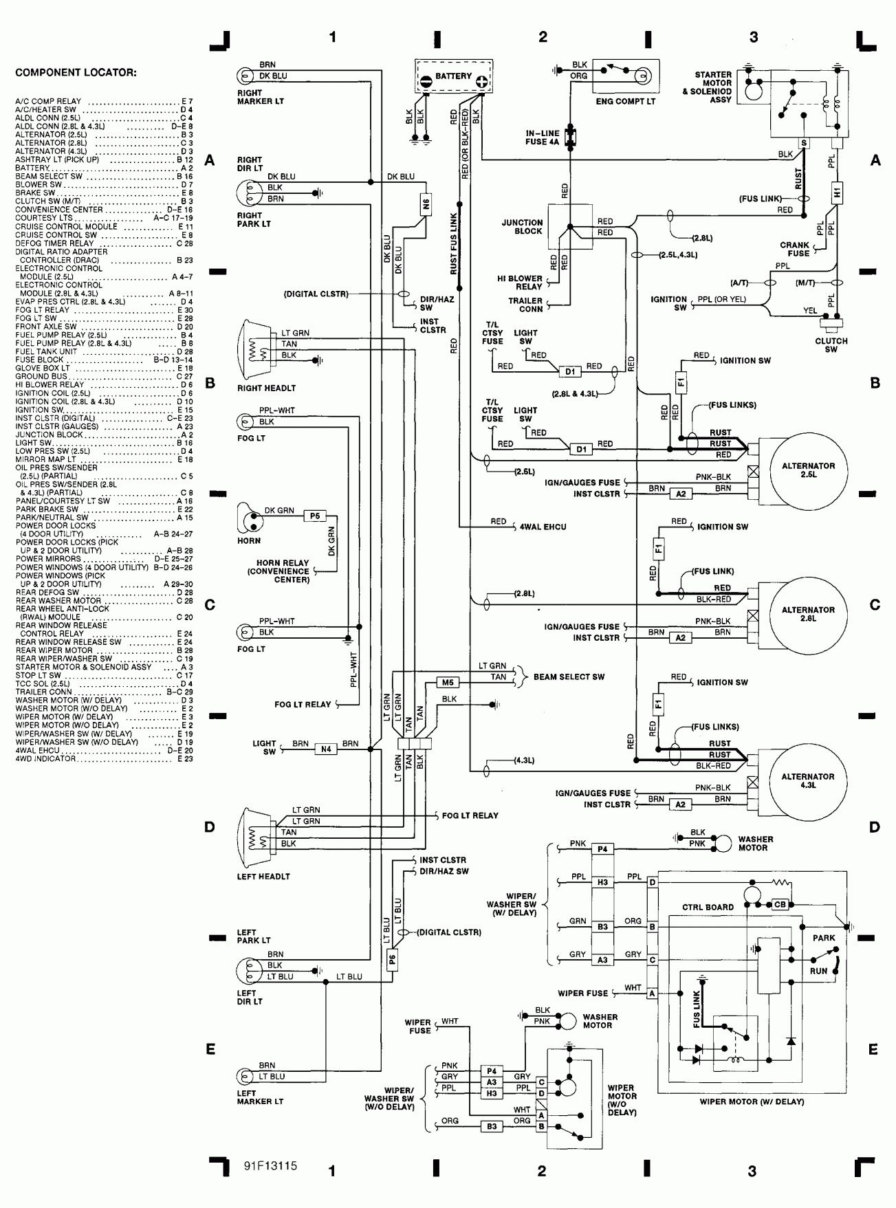 1991 Chevy Camaro Wiring Schematic And Wiring Diagram