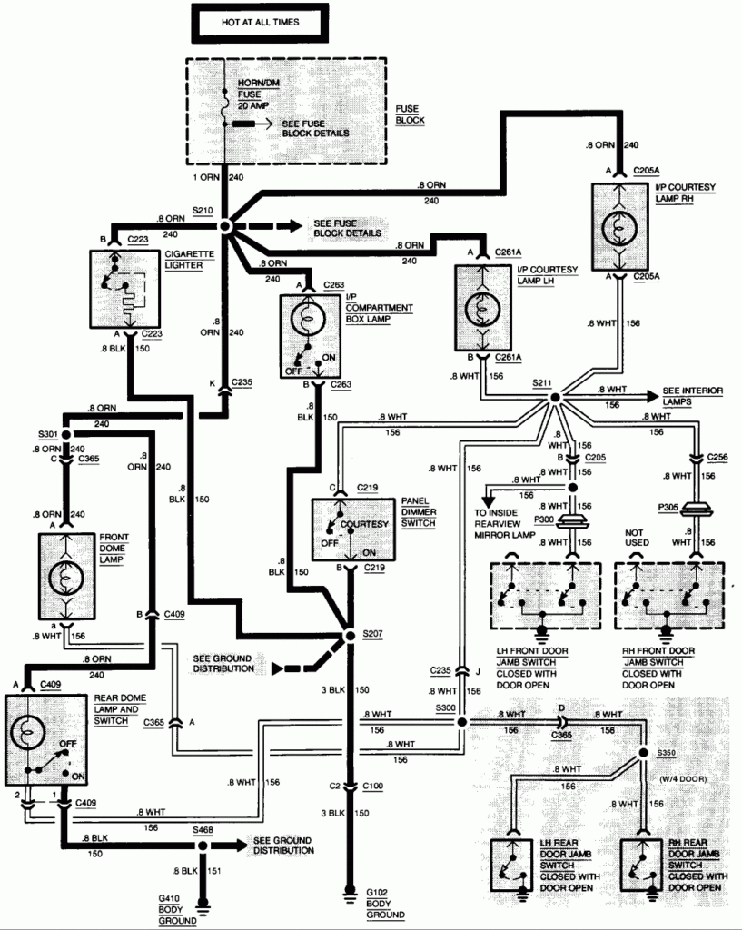 1994 S10 Blazer Dome Light Wont Go Out