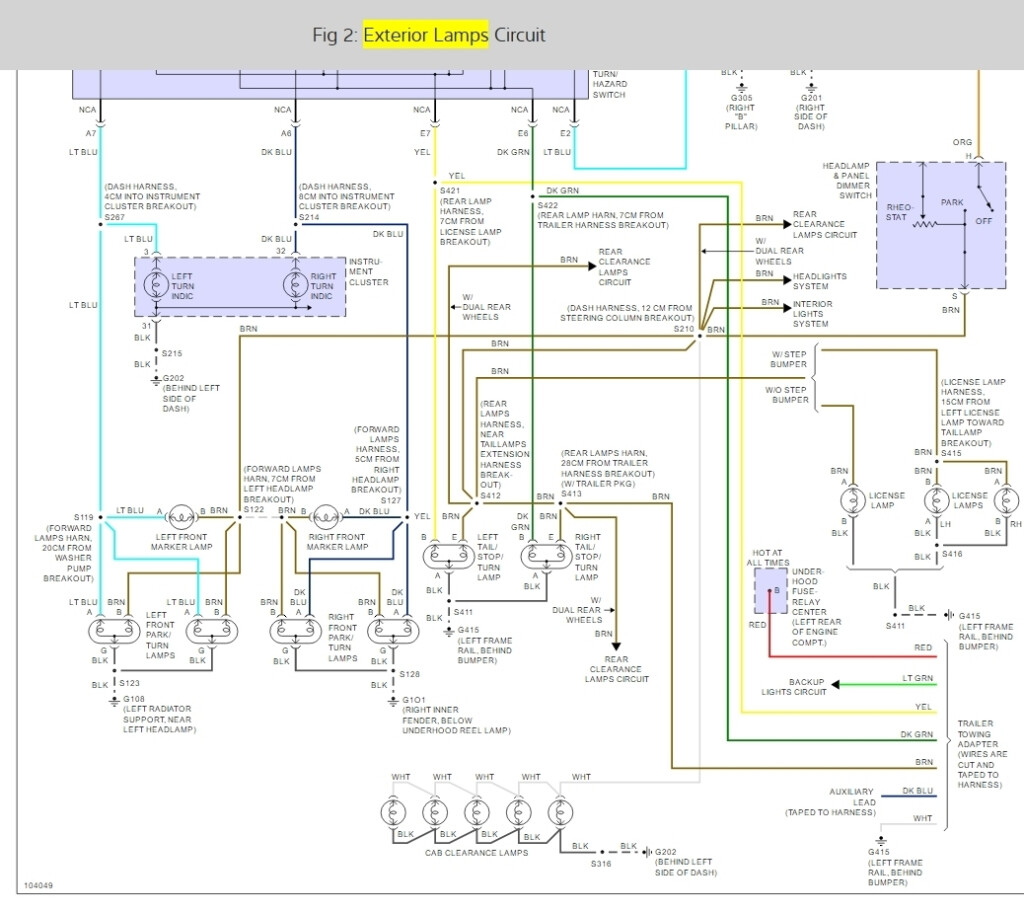 1995 Chevy Silverado Brake Light Wiring Diagram Wiring Diagram