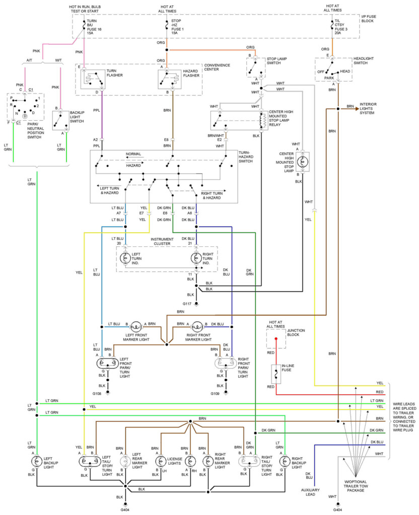 1995 Chevy Silverado Brake Light Wiring Diagram Wiring Diagram