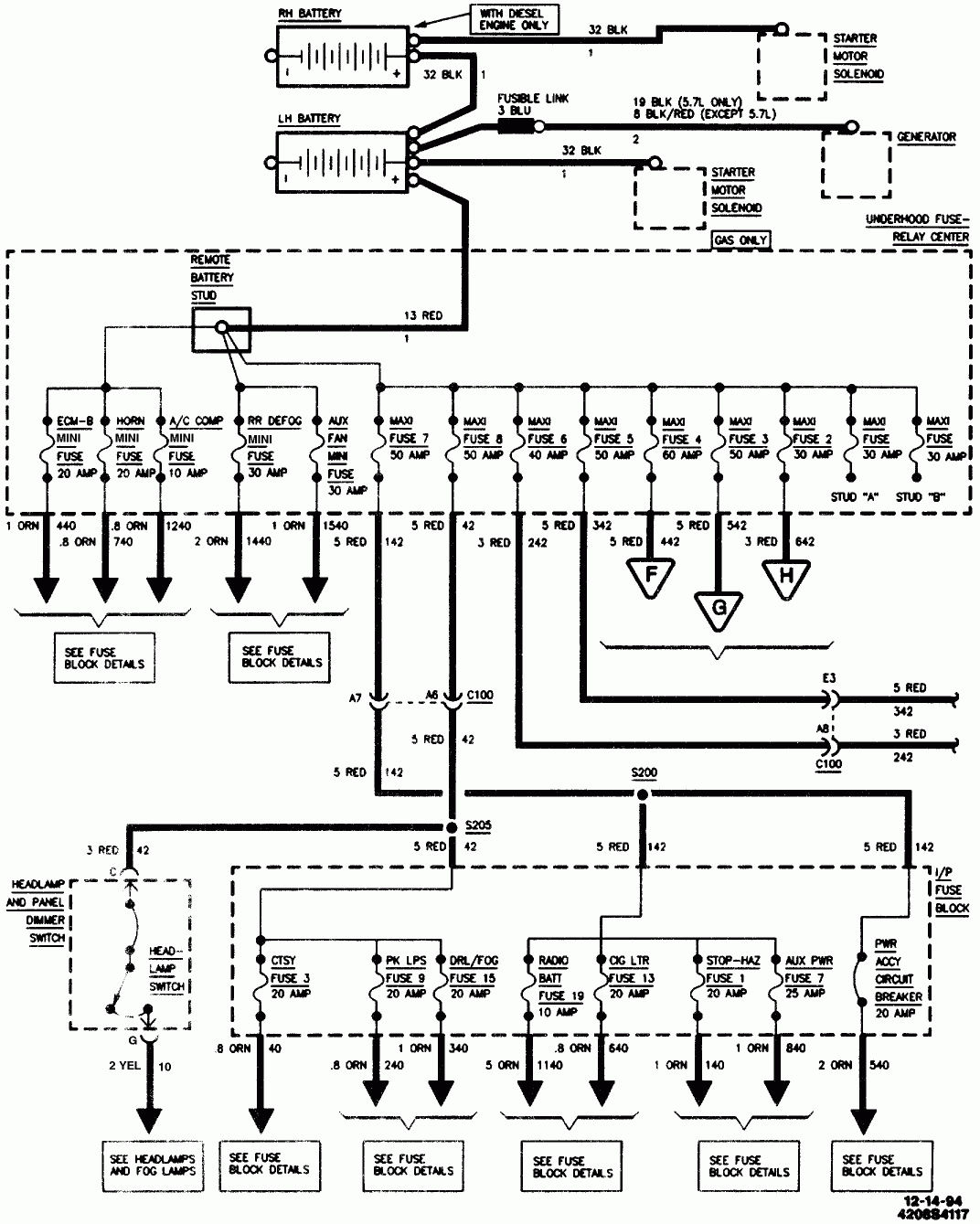 1995 Chevy Tahoe Ac Wiring Diagram Wiring Diagram