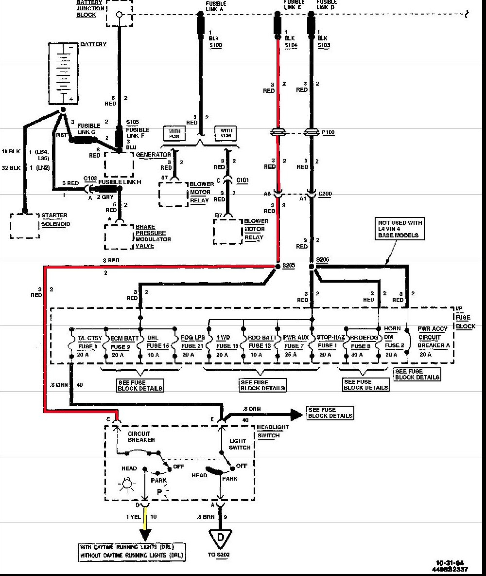 1996 Chevy K1500 Fog Light Switch Wiring Diagram Collection Wiring 