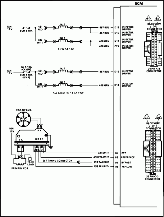 1998 Chevrolet K2500 7 4l Ignition Coil Wiring Diagram