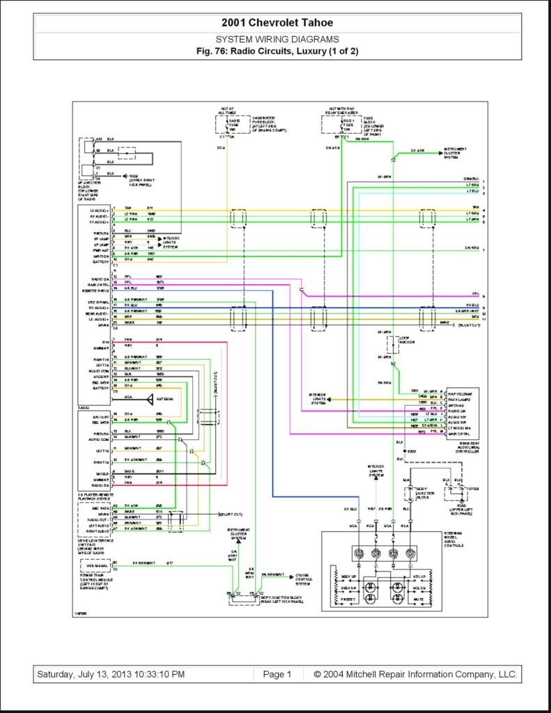 2002 Chevy Tahoe Radio Wiring Diagram Free Wiring Diagram