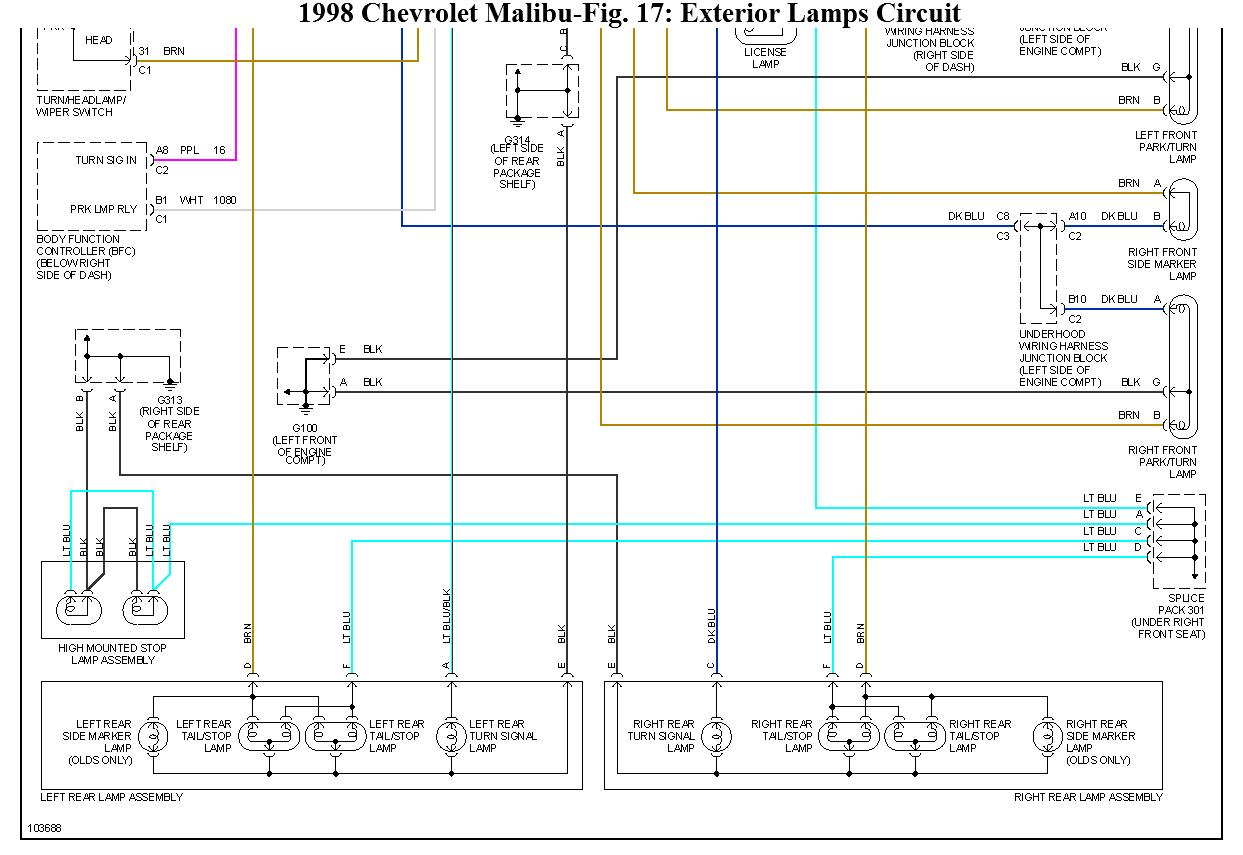 2003 Chevy Trailer Lights Trailblazer Tail Light Wiring Diagram 