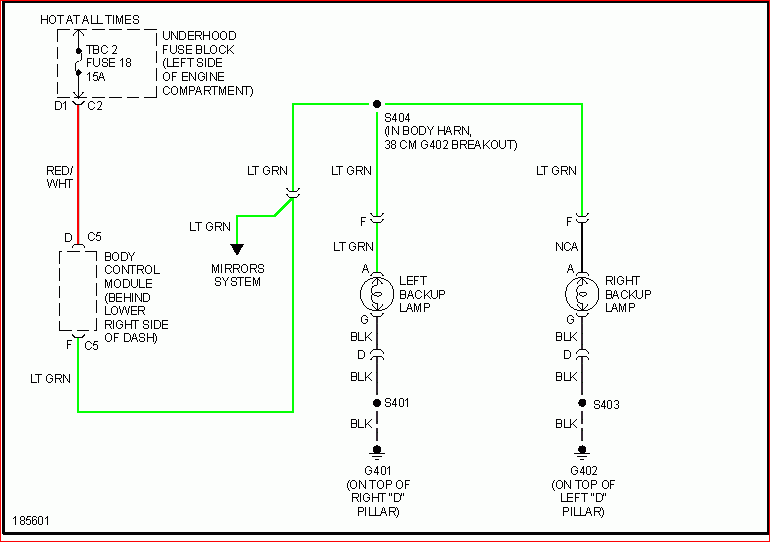 2004 Chevy Silverado 2500Hd Reverse Light Trailer Wiring Diagram 