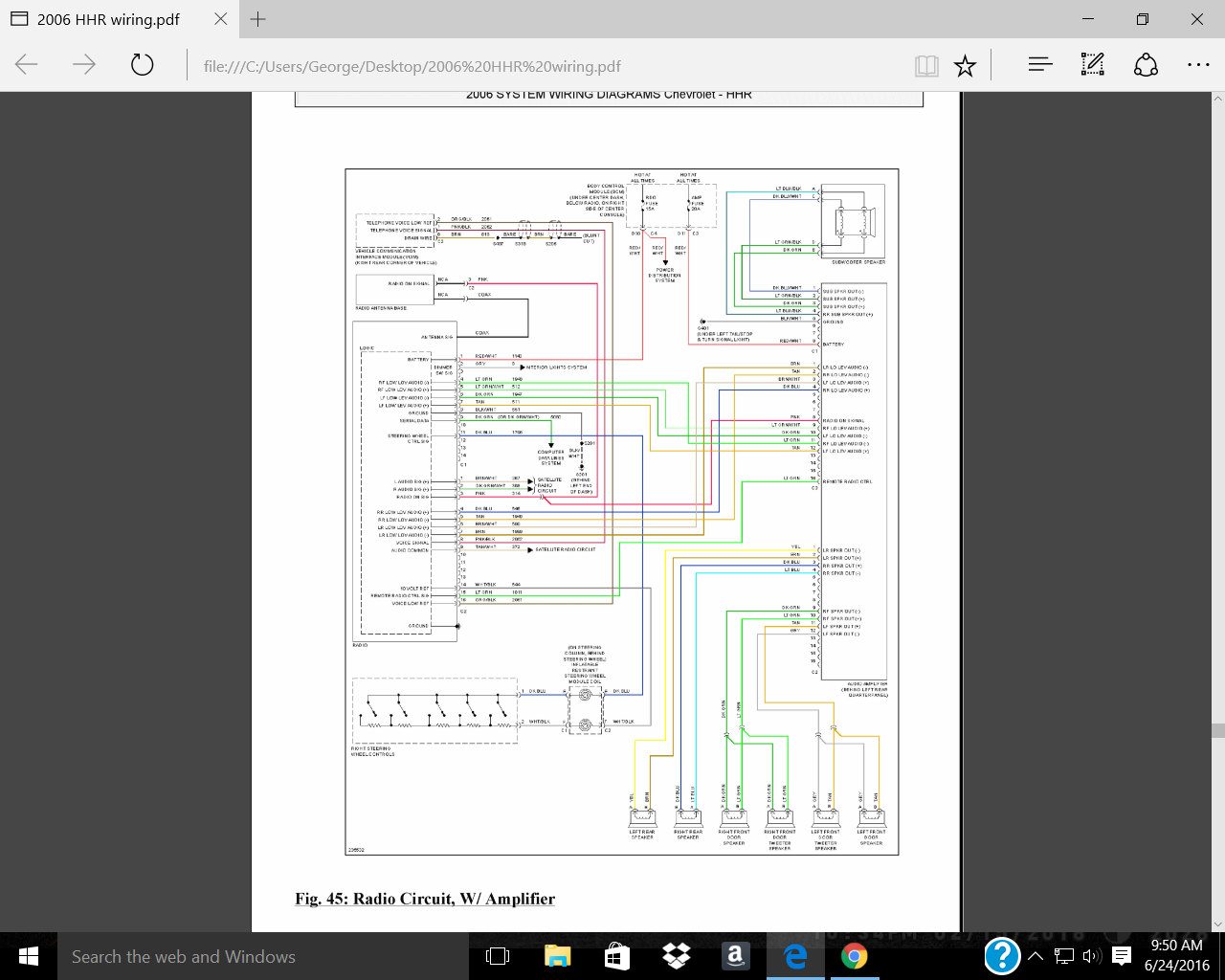 2010 Chevy Hhr Stereo Wiring Diagram Chevy HHR Network