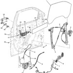 23171548 Chevrolet Door Wiring Harness Front Double Crew Cab W