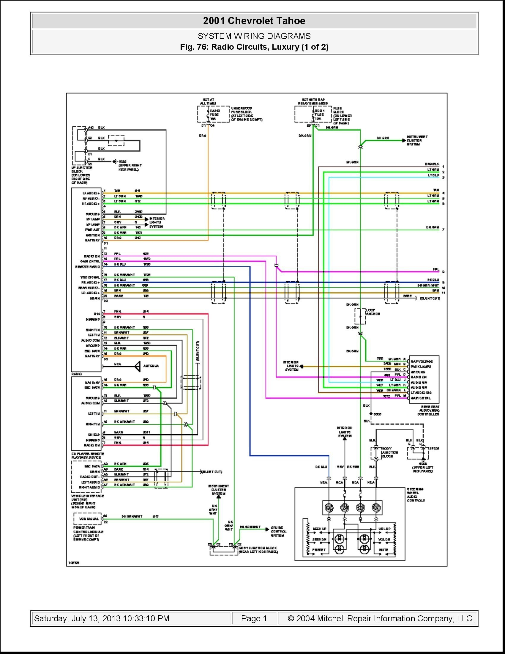 50 03 Chevy Silverado Radio Wiring Harness Wiring Diagram Plan