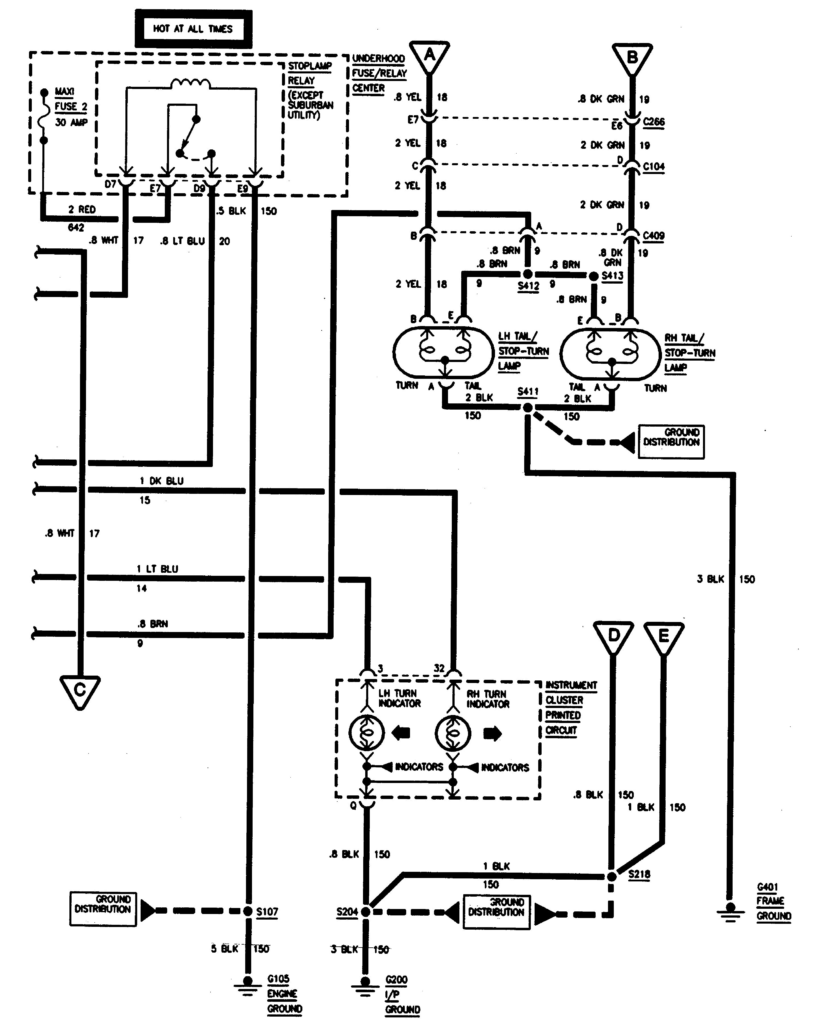 51 1993 Chevy 1500 Tail Light Wiring Diagram Wiring Diagram Plan