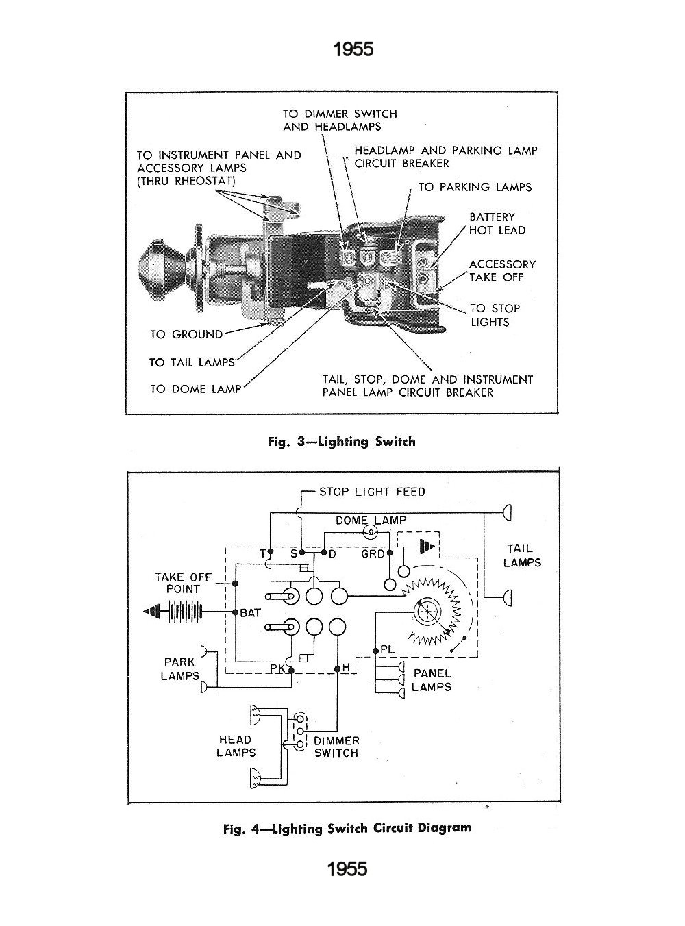 55 Light Switch Wiring Page 2 TriFive 1955 Chevy 1956 Chevy