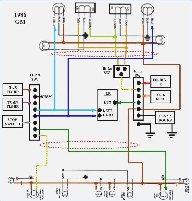 86 K10 Exterior Light Wiring Diagram Of 85 Chevy Truck Wiring Diagram 