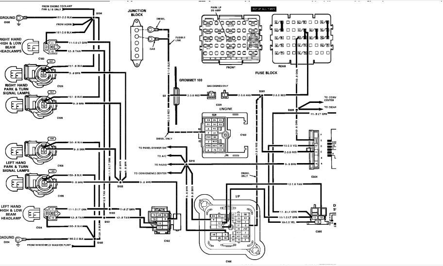 89 Chevy Tail Light Wiring Schematic Wire Diagram Here