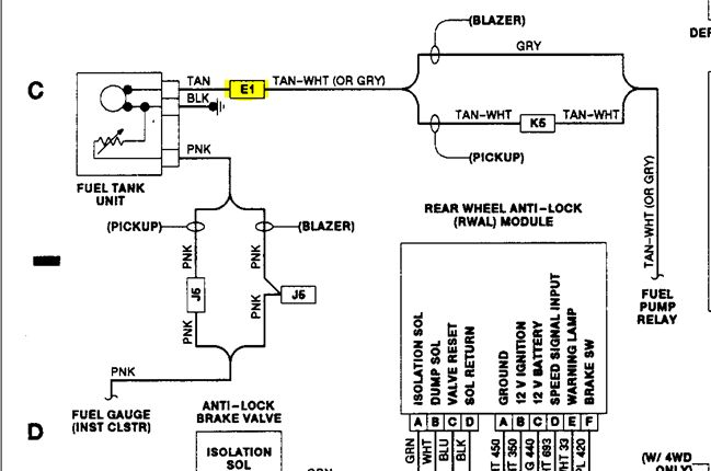 91 Chevy S10 Fuel Pump Wiring Diagram Wiring Diagram