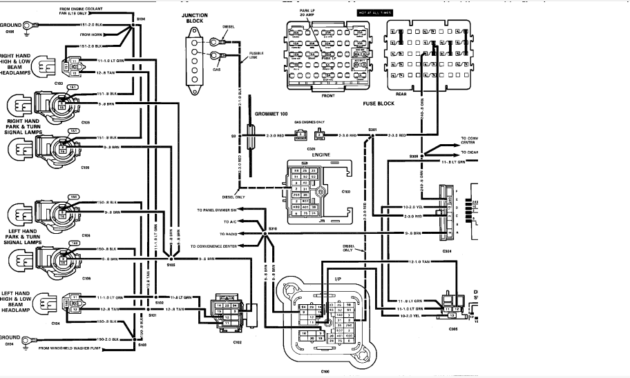 97 Chevy 1500 Brake Light Wiring Diagram Wiring Diagram