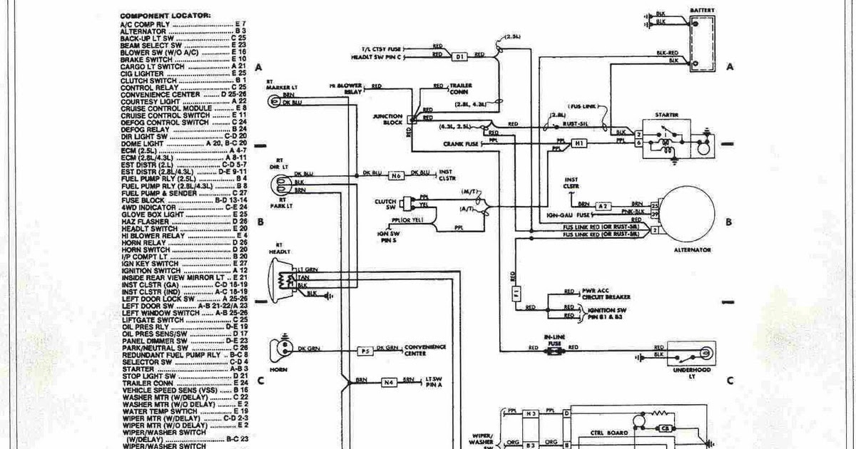 98 Chevy S10 Wiring Diagram Wiring Diagram Networks