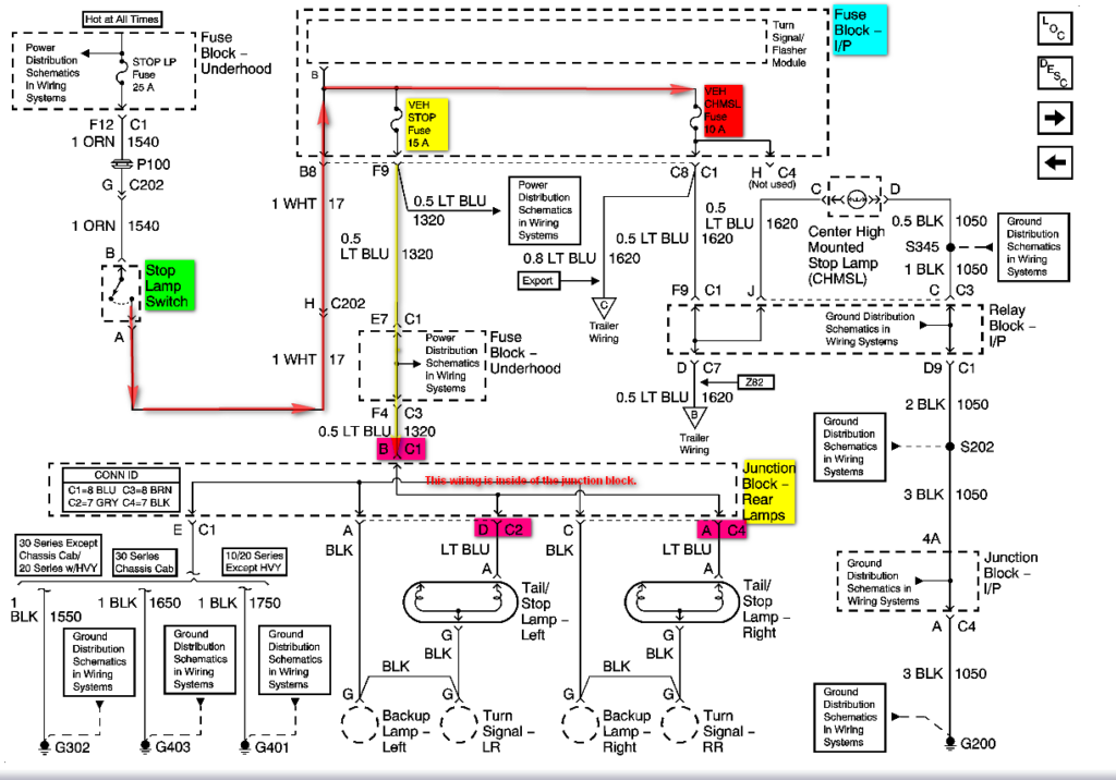 Brake Light Wiring Diagram 2004 Chevy Silverado Chevy Diagram