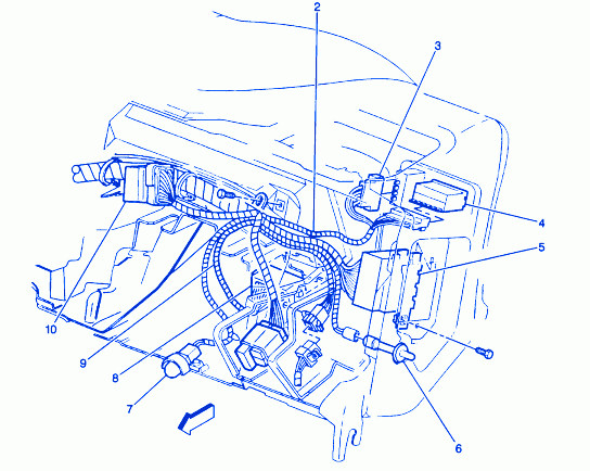 Chevrolet Blazer 1995 Inside Dash Electrical Circuit Wiring Diagram 