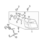 Chevrolet Equinox Headlight Wiring Harness W fog Lamps W o Fog Lamps
