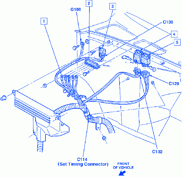 Chevy Silverado 1500 1992 Front Engine Electrical Circuit Wiring 