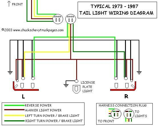 Chevy Truck Tail Light Wiring Harness Wiring Diagram Ops Trailer 