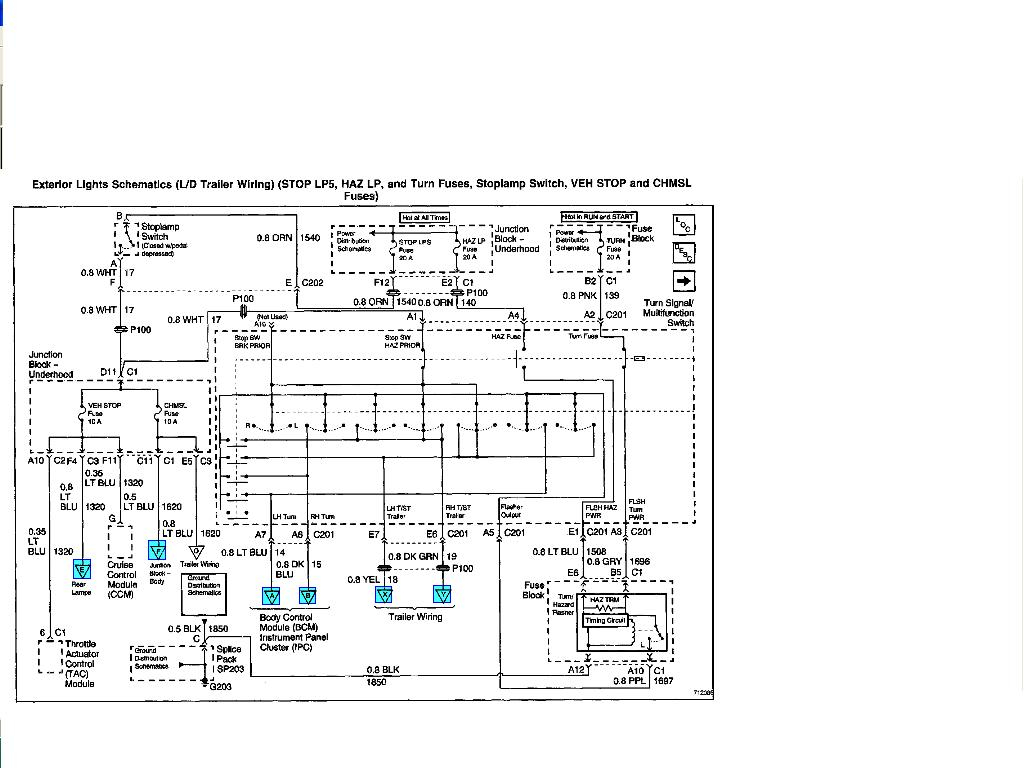  DIAGRAM I Need A Diagram Of The Stereo Wiring In A 2001 Chevy Tahoe 