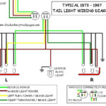 Headlight And Tail Light Wiring Schematic Diagram Typical 1973