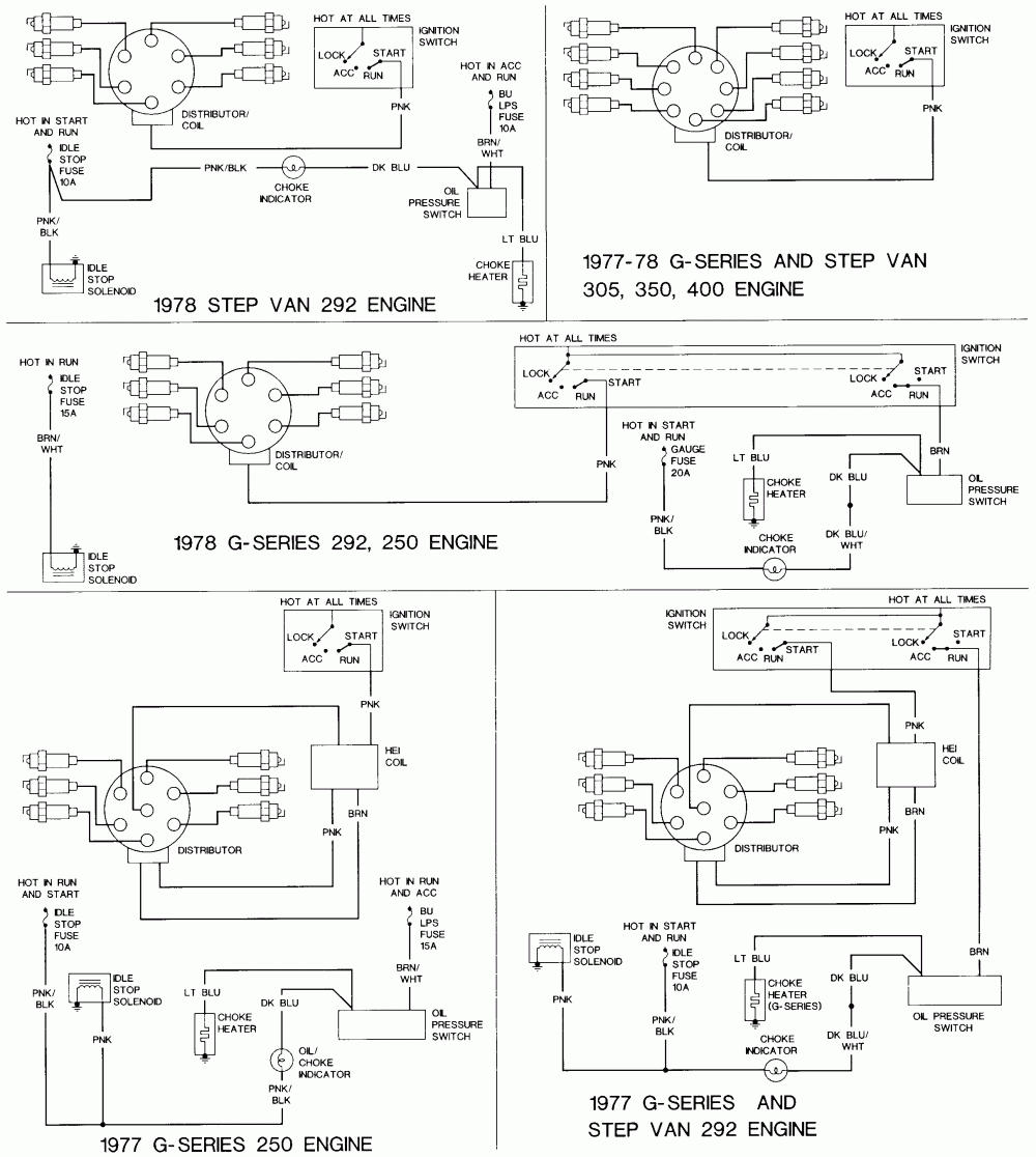 I Need A Ignition Switch Diagram For A 1978 Chevy P30 Box Van Thanks Lee