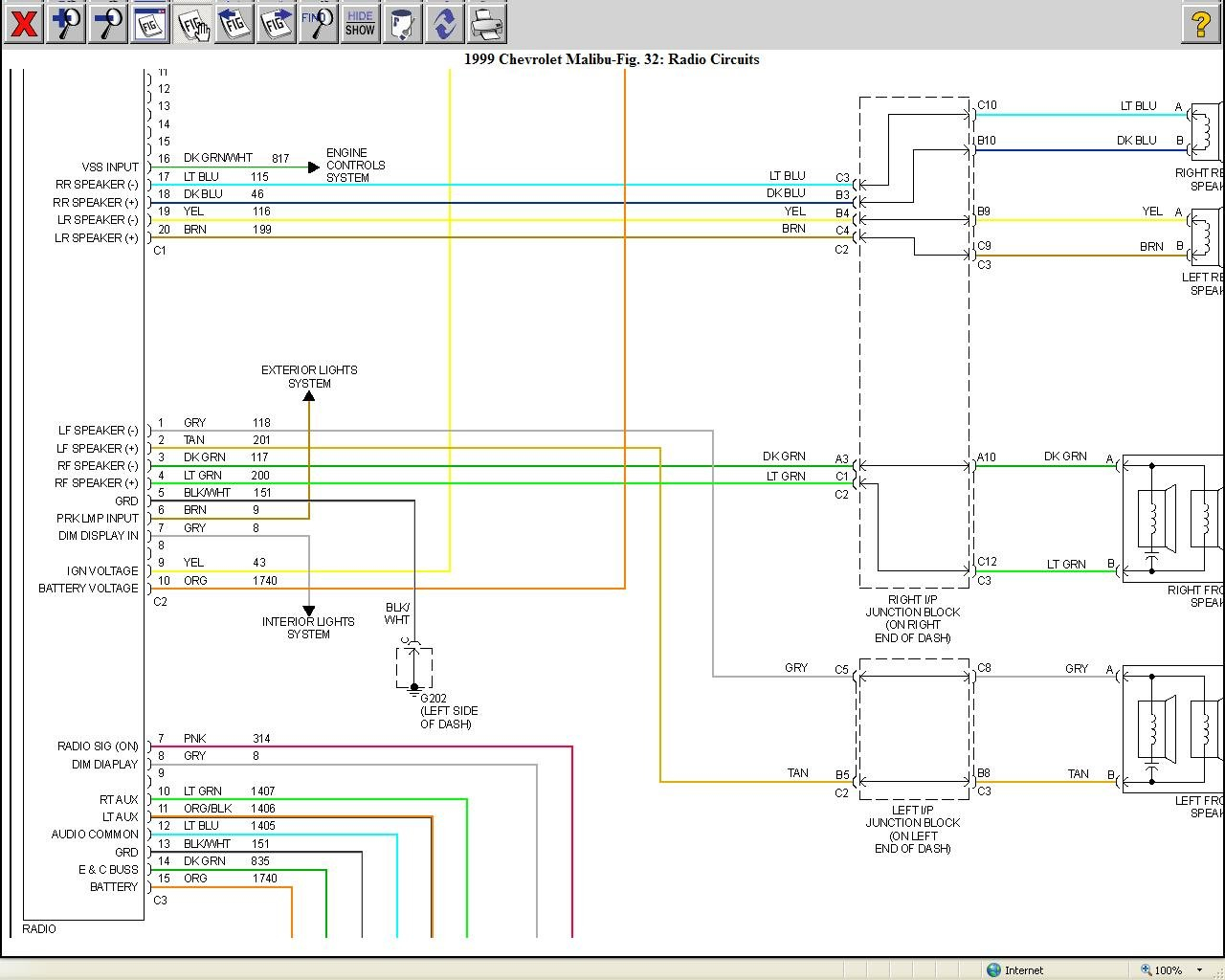 I Need The Radio Assembly Instructions Or The Color Coding For The 1999