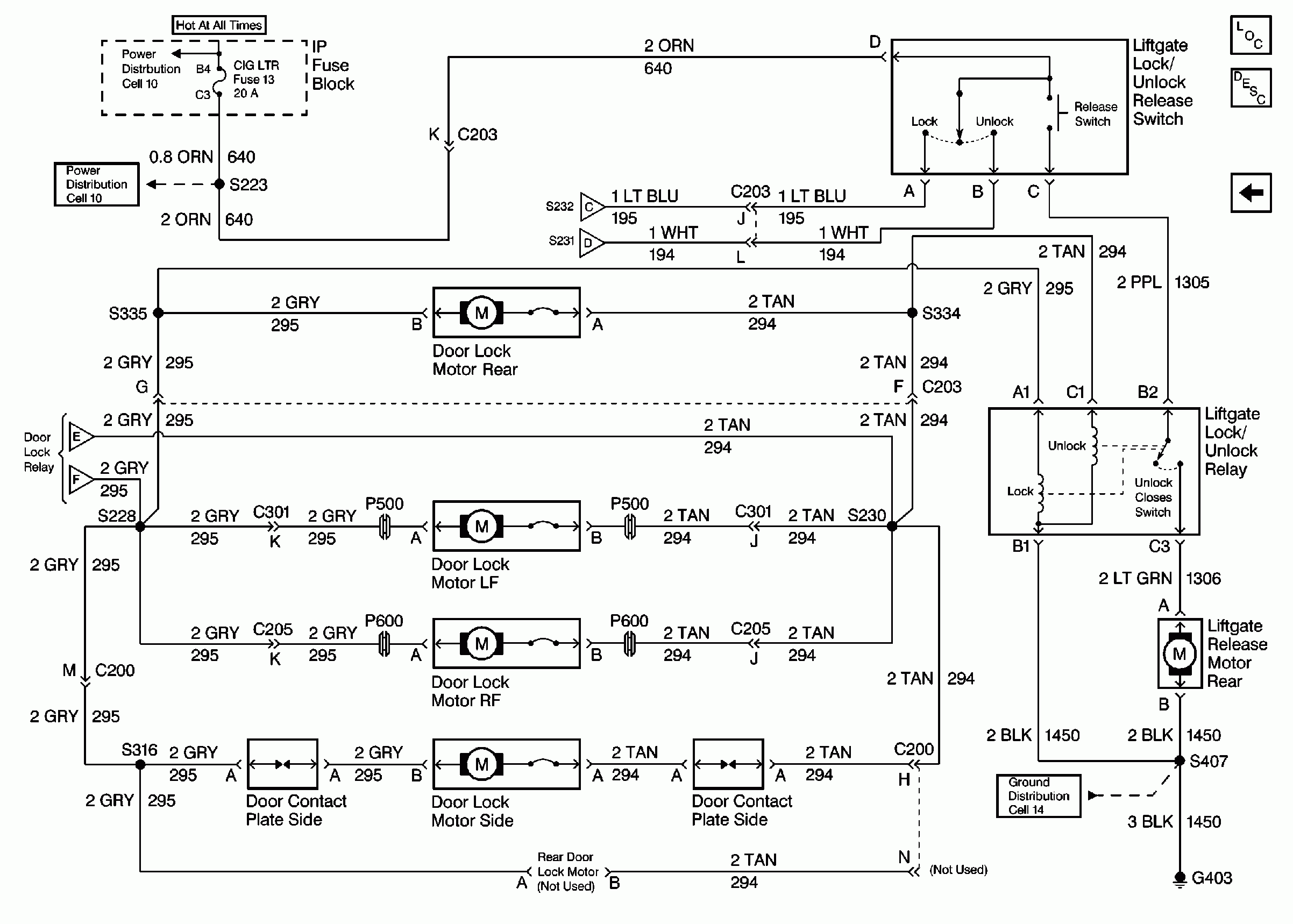 Need A Wiring Diagram For The Power Door Locks On A 1999 Chevy Astro Van