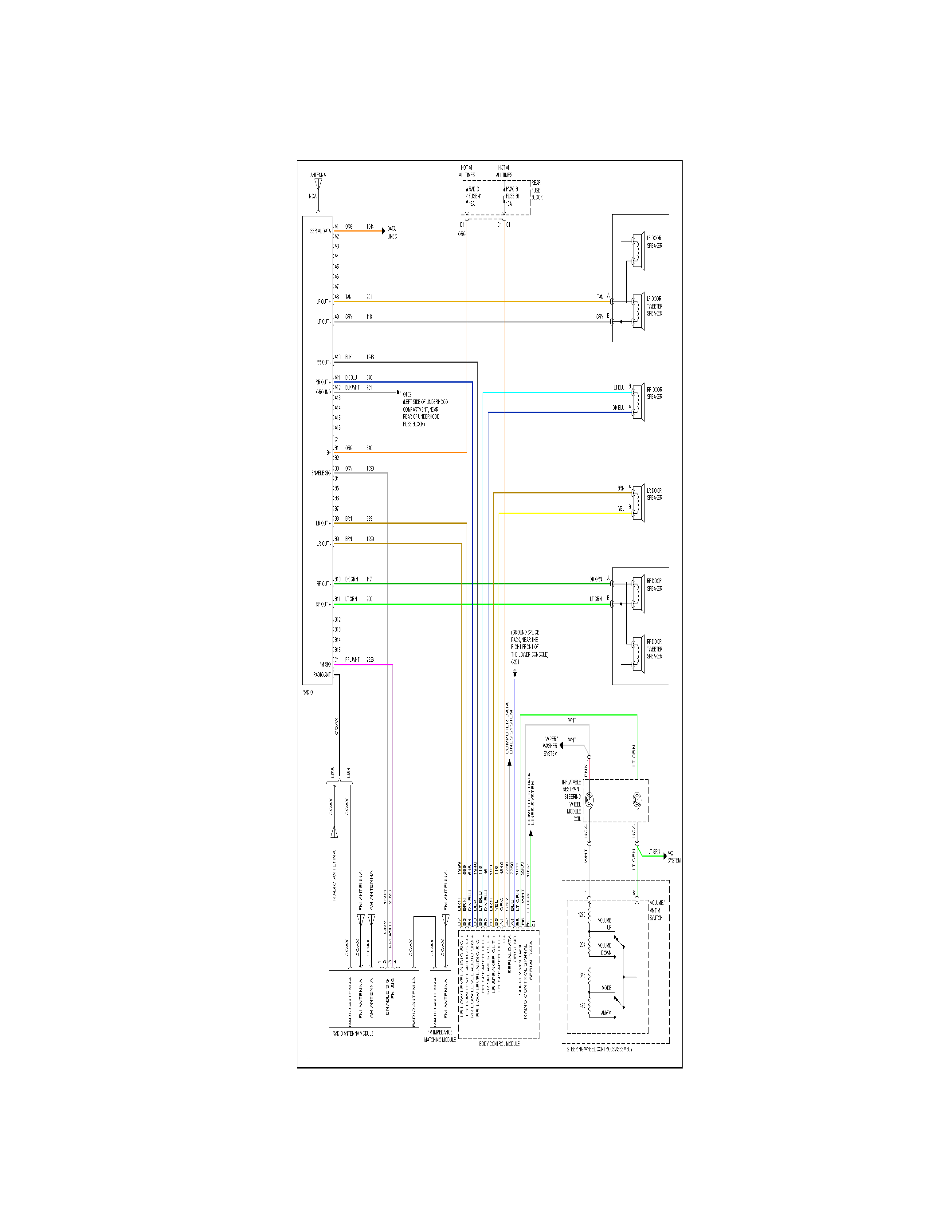 Need Wiring Diagram For 2002 Chevrolet S 10 Trail Blazer Radio