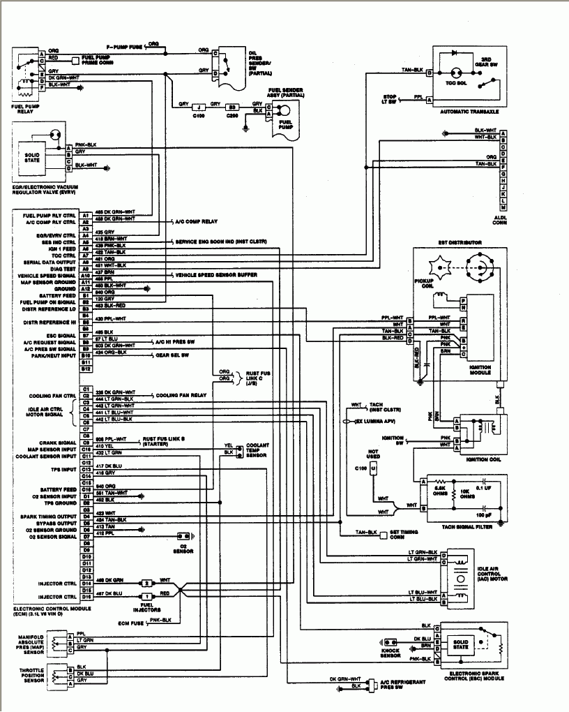 Wiring Diagram 1997 Cheverolet Lumina Wiring Diagram