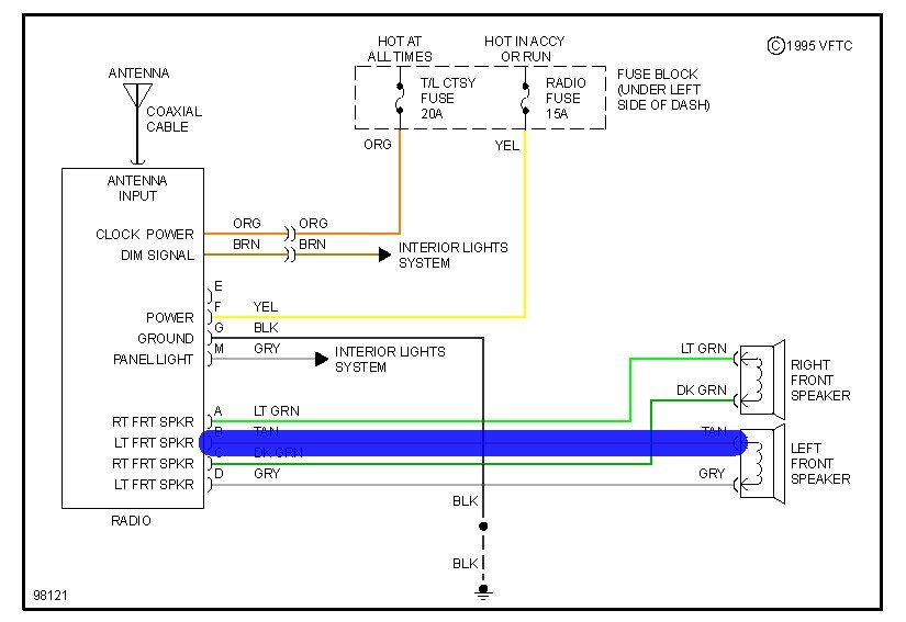 Wiring Diagram For Entertainment Center radio In A 1987 Chevrolet S10