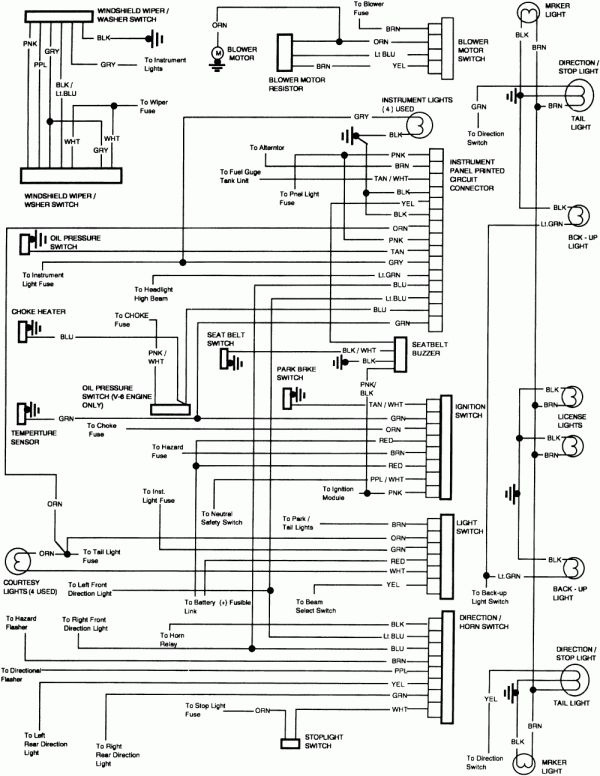 Wiring Diagram On 89 Chevy Silverado Tail Light Schematic And Wiring 
