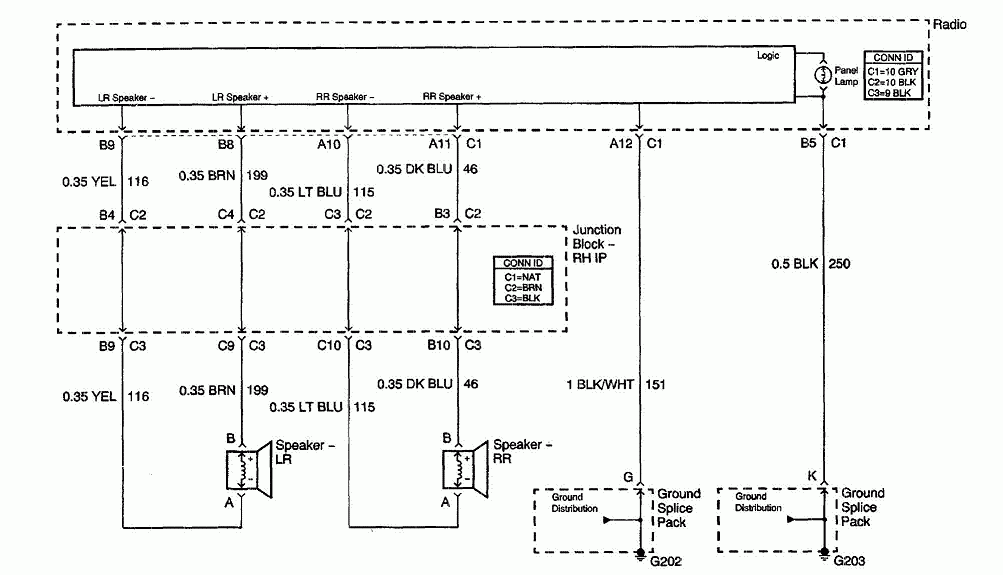 Wiring Diagram The Wires In The Back Of The Radio What Does Each One