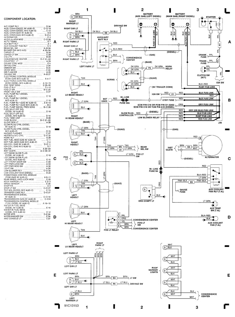 Wiring For 1991 Gmc 3500 Wiring Diagram Schemas