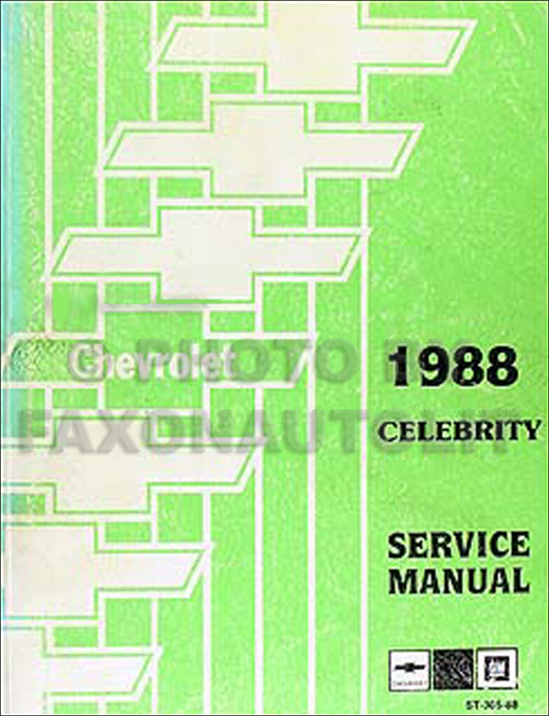 1988 Chevy Celebrity Electrical Diagnosis Manual Original