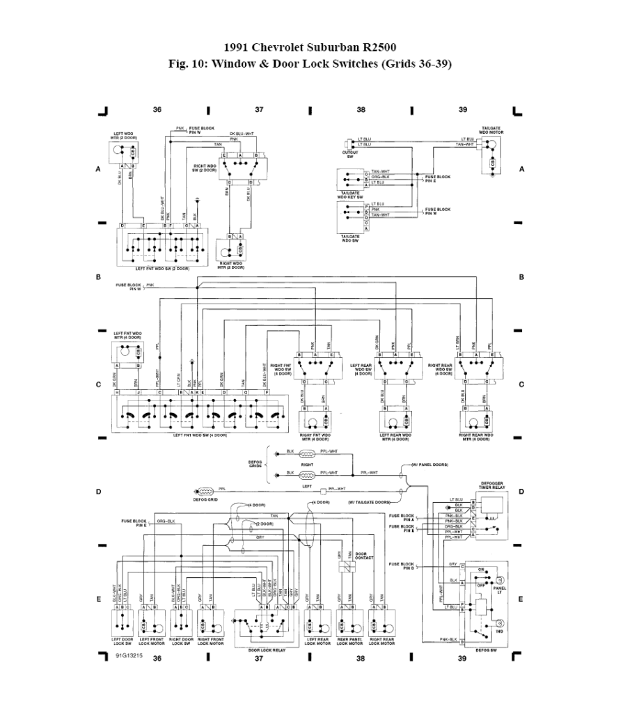 1989 Chevy Suburban Wiring Diagram