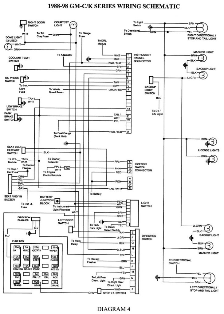 1997 Chevy Silverado Ignition Switch Wiring Diagram Wiring World