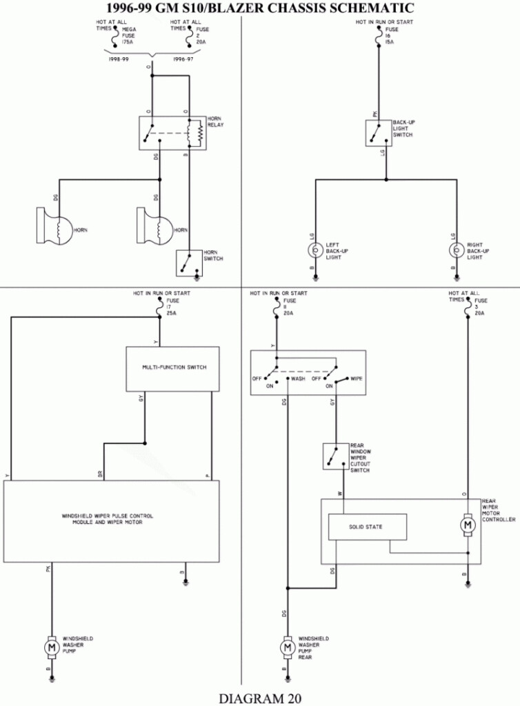 1999 Chevy S10 Wiring Diagram Free Wiring Diagram