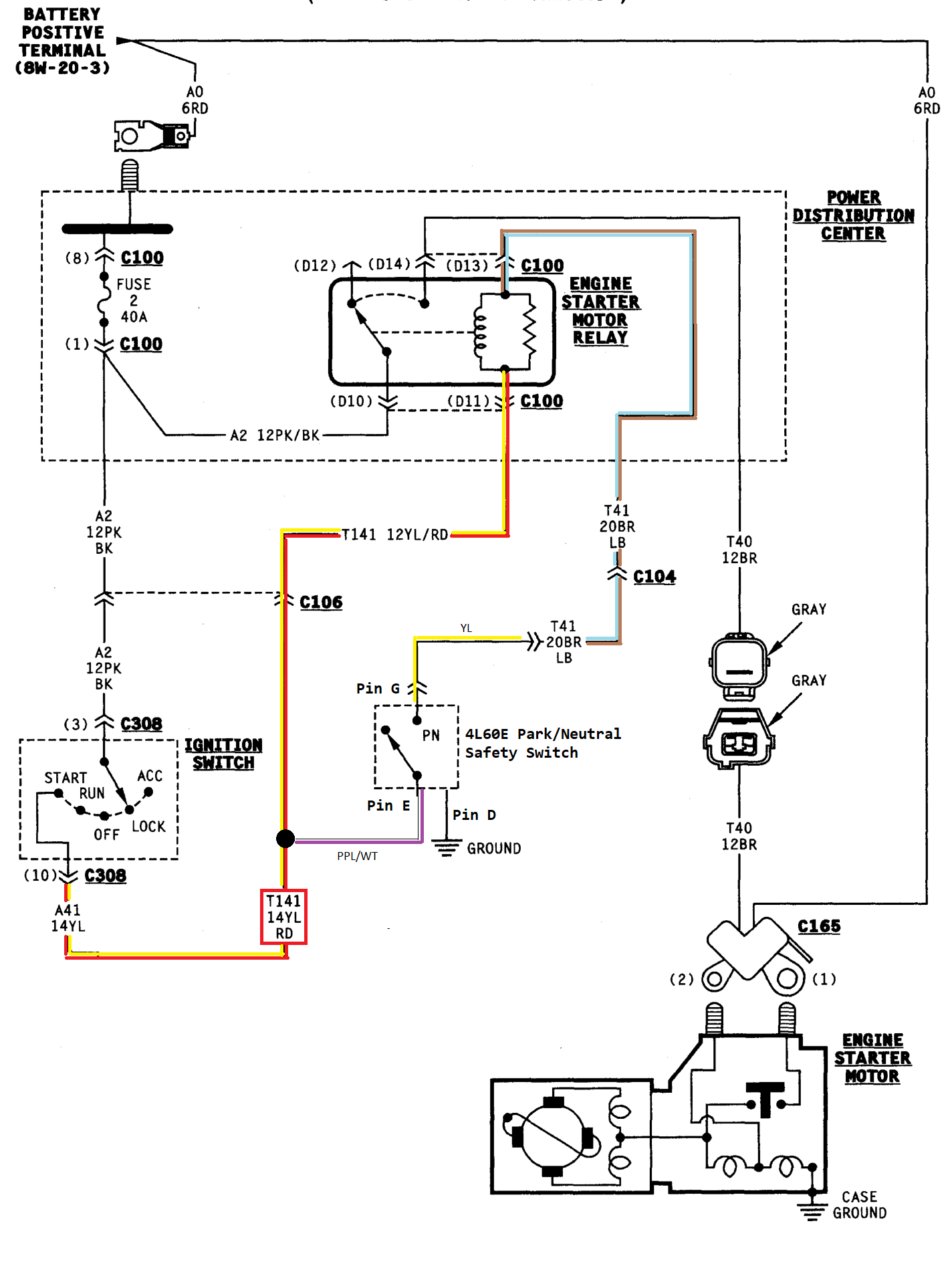 2003 Chevy Silverado Ignition Switch Wiring Diagram