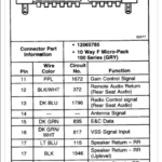 2004 Chevy Silverado Radio Wiring Harness Diagram Database Wiring