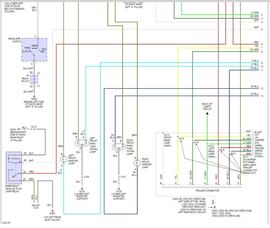 2005 Chevy Silverado Tail Light Wiring Diagram Wiring Diagram